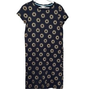 Boden Coralie TShirt Dress‎ Womens 8 Navy Blue Cotton Sun Beach Resortwear